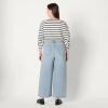 imageAmazon Essentials Womens High Rise Wide Leg JeanIced Blue Light Wash
