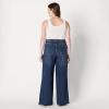 imageAmazon Essentials Womens High Rise Wide Leg JeanStone Dark Wash