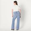 imageAmazon Essentials Womens High Stretch HighRise Flare JeanIced Blue Light Wash