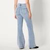 imageAmazon Essentials Womens High Stretch HighRise Flare JeanIced Blue Light Wash