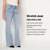 imageAmazon Essentials Womens High Stretch HighRise Flare JeanIced Blue Light Wash