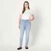 imageAmazon Essentials Womens High Stretch MidRise Skinny JeanIced Blue Light Wash