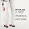 imageAmazon Essentials Womens High Stretch MidRise Skinny JeanWhite