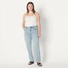 imageAmazon Essentials Womens HighRise Straight Leg JeanIced Light Wash