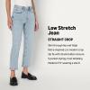 imageAmazon Essentials Womens HighRise Straight Leg JeanIced Light Wash