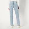 imageAmazon Essentials Womens HighRise Straight Leg JeanIced Light Wash