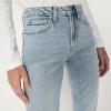 imageAmazon Essentials Womens HighRise Straight Leg JeanIced Light Wash