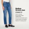 imageAmazon Essentials Womens HighRise Straight Leg JeanMedium Blue