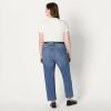 imageAmazon Essentials Womens HighRise Straight Leg JeanMedium Blue Vintage