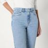 imageAmazon Essentials Womens HighRise Straight Leg JeanTinted Ice Light Wash