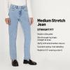 imageAmazon Essentials Womens HighRise Straight Leg JeanTinted Ice Light Wash