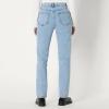 imageAmazon Essentials Womens HighRise Straight Leg JeanTinted Ice Light Wash