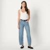 imageAmazon Essentials Womens Low Stretch HighRise Barrel Leg JeanAuthentic Medium Wash