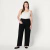 imageAmazon Essentials Womens Low Stretch HighRise Barrel Leg JeanBlack