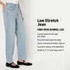 imageAmazon Essentials Womens Low Stretch HighRise Barrel Leg JeanIced Light Wash