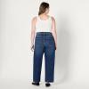 imageAmazon Essentials Womens Low Stretch HighRise Barrel Leg JeanStone Dark Wash