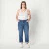imageAmazon Essentials Womens Low Stretch MidRise Boyfriend Crop JeanAsh Blue Wash