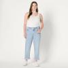 imageAmazon Essentials Womens Low Stretch MidRise Boyfriend Crop JeanIced Blue Light Wash