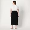 imageAmazon Essentials Womens Low Stretch RegularFit HighRise Long Jean SkirtBlack