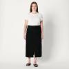 imageAmazon Essentials Womens Low Stretch RegularFit HighRise Long Jean SkirtBlack
