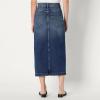 imageAmazon Essentials Womens Low Stretch RegularFit HighRise Long Jean SkirtStone Dark Wash