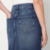 imageAmazon Essentials Womens Low Stretch RegularFit HighRise Long Jean SkirtStone Dark Wash