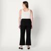 imageAmazon Essentials Womens Medium Stretch MidRise Kick Crop JeanBlack