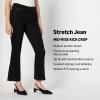 imageAmazon Essentials Womens Medium Stretch MidRise Kick Crop JeanBlack