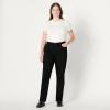 imageAmazon Essentials Womens Medium Stretch SlimFit MidRise Straight Leg JeanBlack