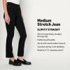 imageAmazon Essentials Womens Medium Stretch SlimFit MidRise Straight Leg JeanBlack