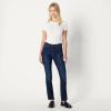 imageAmazon Essentials Womens Medium Stretch SlimFit MidRise Straight Leg JeanDark Wash