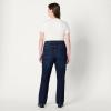 imageAmazon Essentials Womens Medium Stretch SlimFit MidRise Straight Leg JeanDark Wash