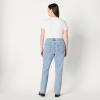 imageAmazon Essentials Womens Medium Stretch SlimFit MidRise Straight Leg JeanIced Blue Light Wash