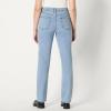 imageAmazon Essentials Womens Medium Stretch SlimFit MidRise Straight Leg JeanIced Blue Light Wash