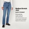 imageAmazon Essentials Womens Medium Stretch SlimFit MidRise Straight Leg JeanMedium Blue Vintage
