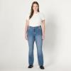 imageAmazon Essentials Womens Medium Stretch SlimFit MidRise Straight Leg JeanMedium Blue Vintage