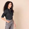 imageAmazon Essentials Womens RegularFit LongSleeve ButtonDown Poplin ShirtBlack