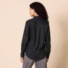 imageAmazon Essentials Womens RegularFit LongSleeve ButtonDown Poplin ShirtBlack