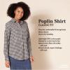 imageAmazon Essentials Womens RegularFit LongSleeve ButtonDown Poplin ShirtBlack White Gingham