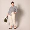 imageAmazon Essentials Womens RegularFit LongSleeve ButtonDown Poplin ShirtBlack White Gingham