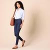 imageAmazon Essentials Womens RegularFit LongSleeve ButtonDown Poplin ShirtFrench Blue White Stripe