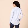 imageAmazon Essentials Womens RegularFit LongSleeve ButtonDown Poplin ShirtFrench Blue White Stripe