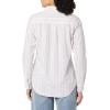 imageAmazon Essentials Womens RegularFit LongSleeve ButtonDown Poplin ShirtLilac White Variegated Stripe