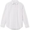 imageAmazon Essentials Womens RegularFit LongSleeve ButtonDown Poplin ShirtLilac White Variegated Stripe