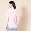 imageAmazon Essentials Womens RegularFit LongSleeve ButtonDown Poplin ShirtPink Stripe