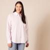 imageAmazon Essentials Womens RegularFit LongSleeve ButtonDown Poplin ShirtPink Stripe