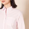 imageAmazon Essentials Womens RegularFit LongSleeve ButtonDown Poplin ShirtPink Stripe