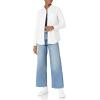 imageAmazon Essentials Womens RegularFit LongSleeve ButtonDown Poplin ShirtWhite