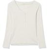 imageAmazon Essentials Womens Ribbed Knit Long Sleeve Henley Slim Fit TShirtOatmeal Heather
