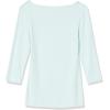 imageAmazon Essentials Womens SlimFit 34 Sleeve Boat Neck TShirtAqua Blue